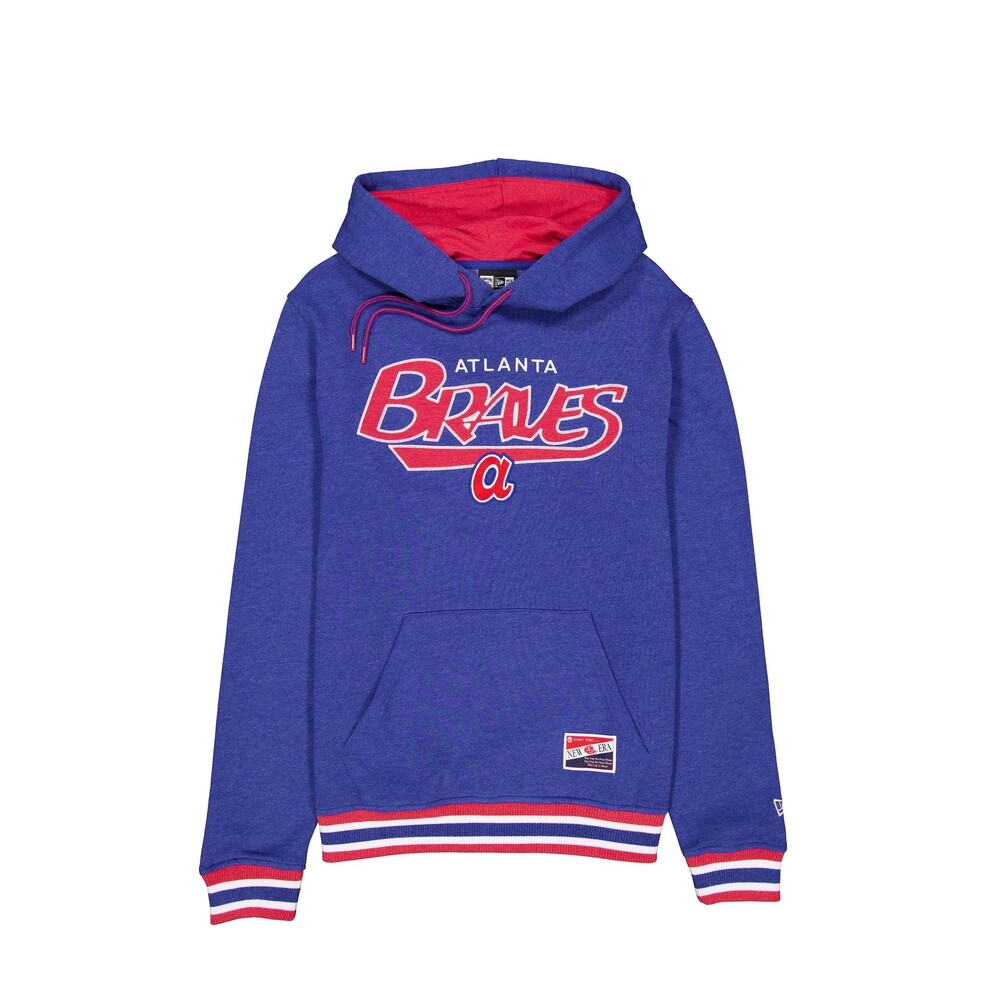New Era Atlanta Braves Throwback Hoodie - Size L